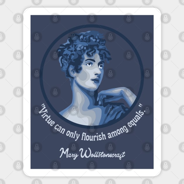 Mary Walstonecraft Portrait and Quote Magnet by Slightly Unhinged